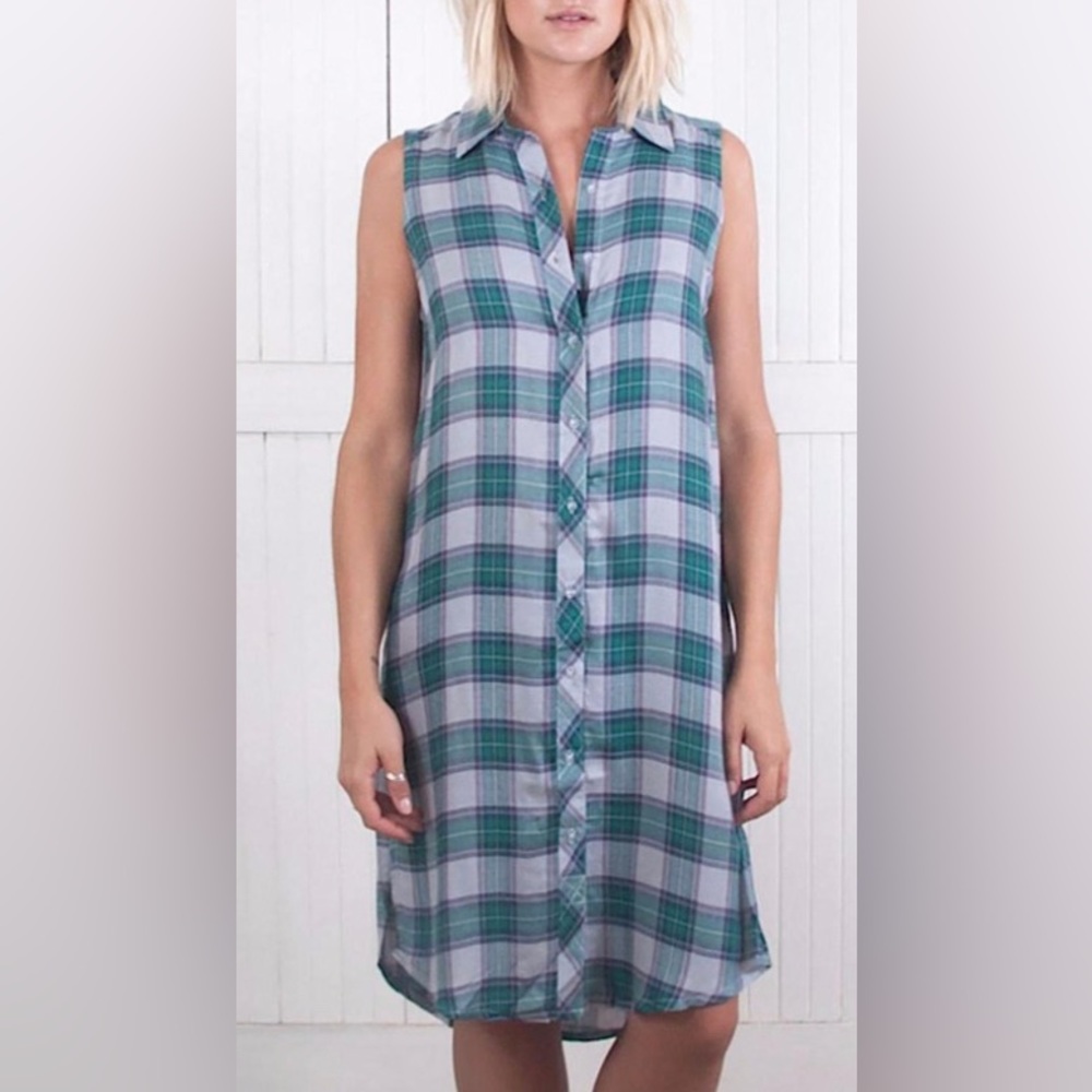 NWOT The Laundry Room “Lonestar” Plaid Dress XS